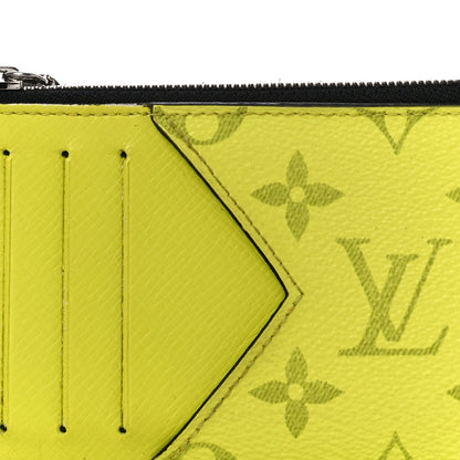 Louis Vuitton Monogram Taiga Coin Card Holder Yellow 7 of 10