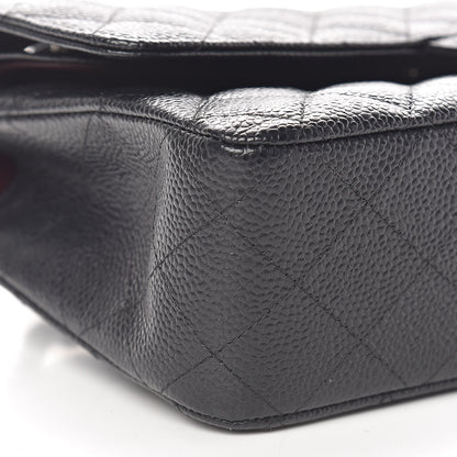 Chanel Caviar Quilted Medium Double Flap Black 9 of 11