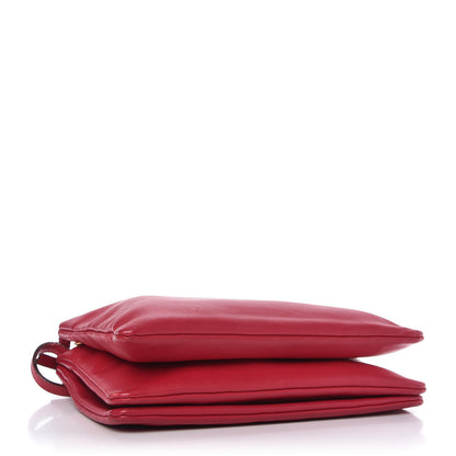 Celine Lambskin Large Trio Crossbody Bag Fuchsia 4 of 14