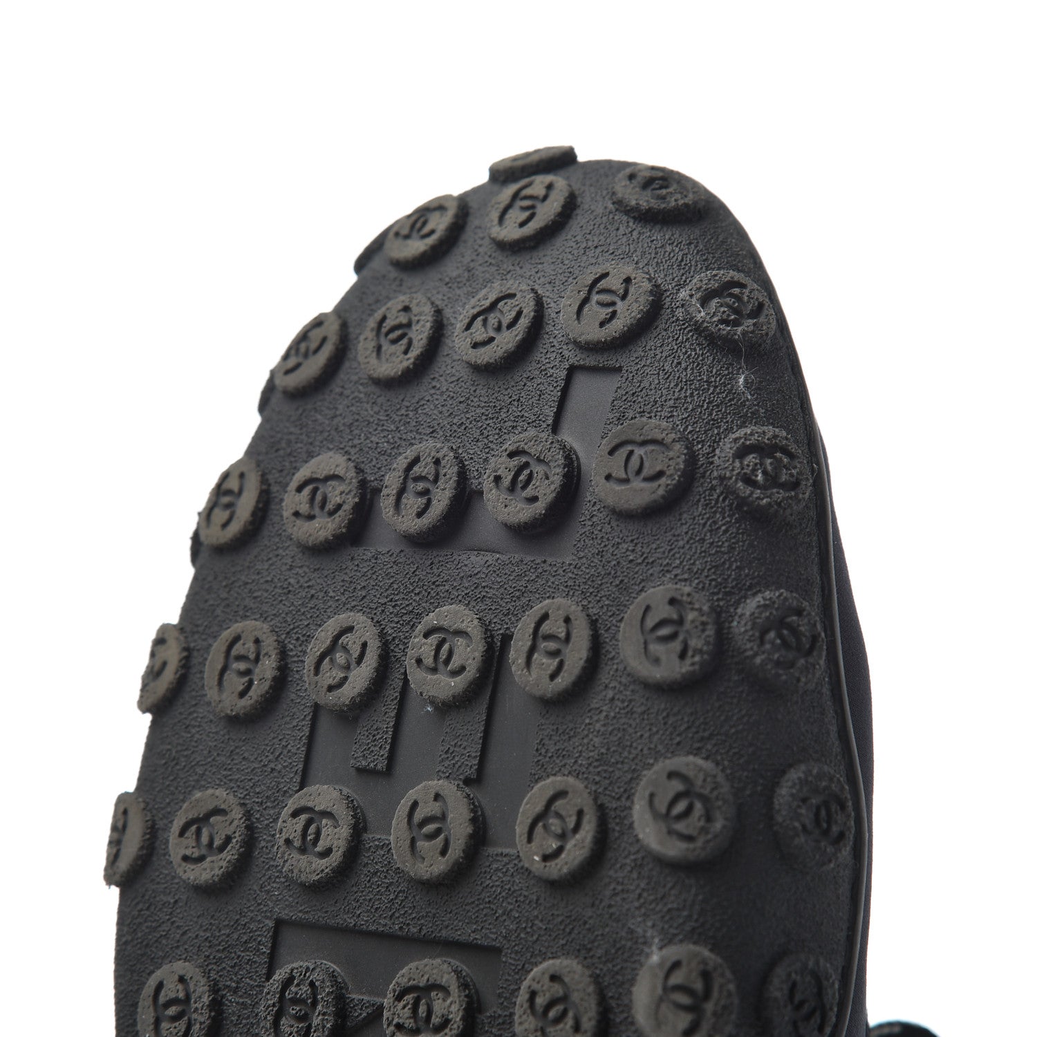 Chanel Calfskin Mesh Lycra Sneakers 39 Black 16 of 22
