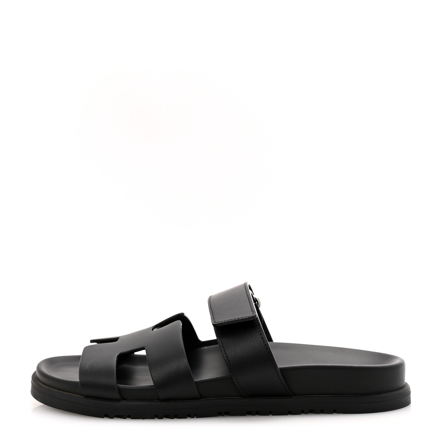Calfskin Womens Chypre Sandals 38.5 Black