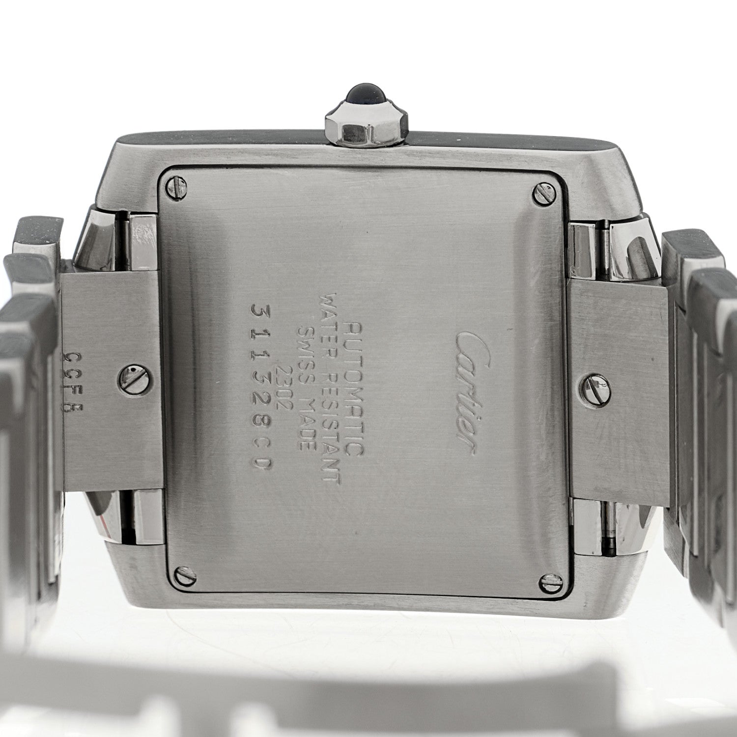 Cartier Stainless Steel 28mm Tank Francaise Automatic Watch 4 of 4