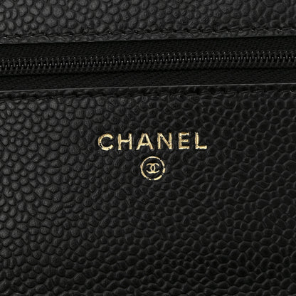 Chanel Caviar Quilted Wallet on Chain WOC Black 6 of 12