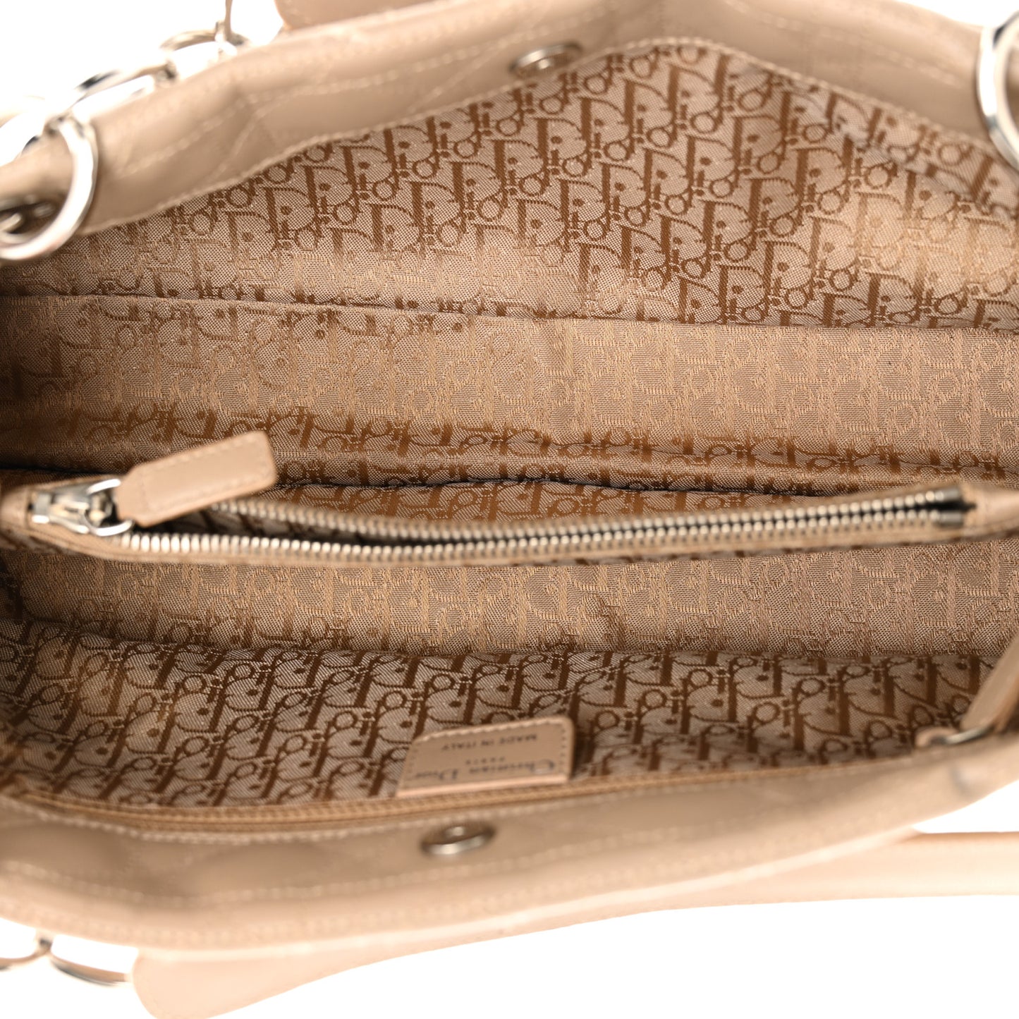 Lambskin Cannage Soft East West Tote Beige