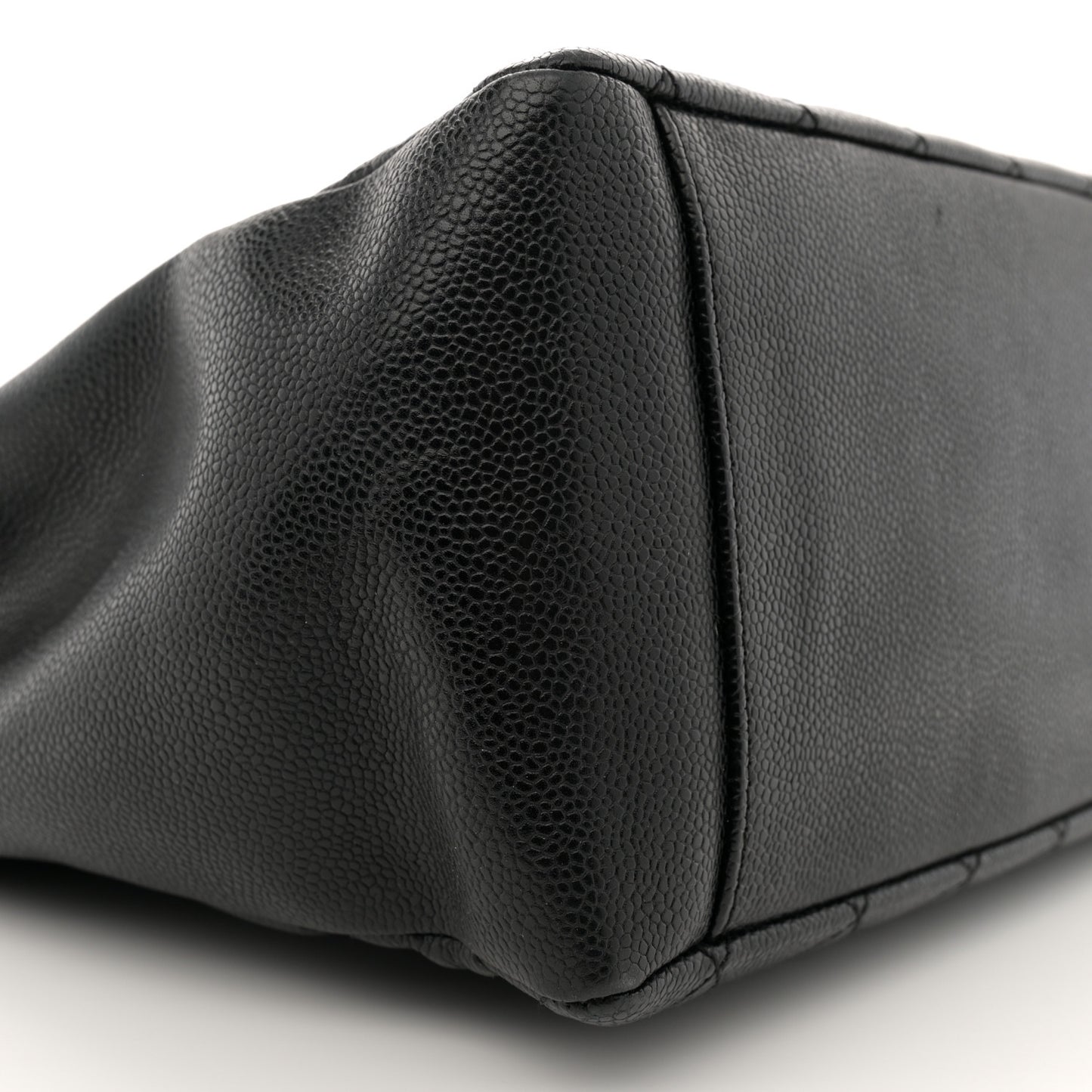 Caviar Quilted Grand Shopping Tote GST Black