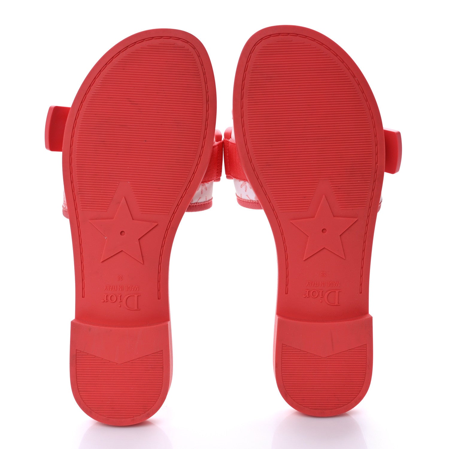 Christian Dior Technical Stretch Fabric Dio(r)evolution Toile De Jouy Slide Sandals 38 Coral 5 of 8