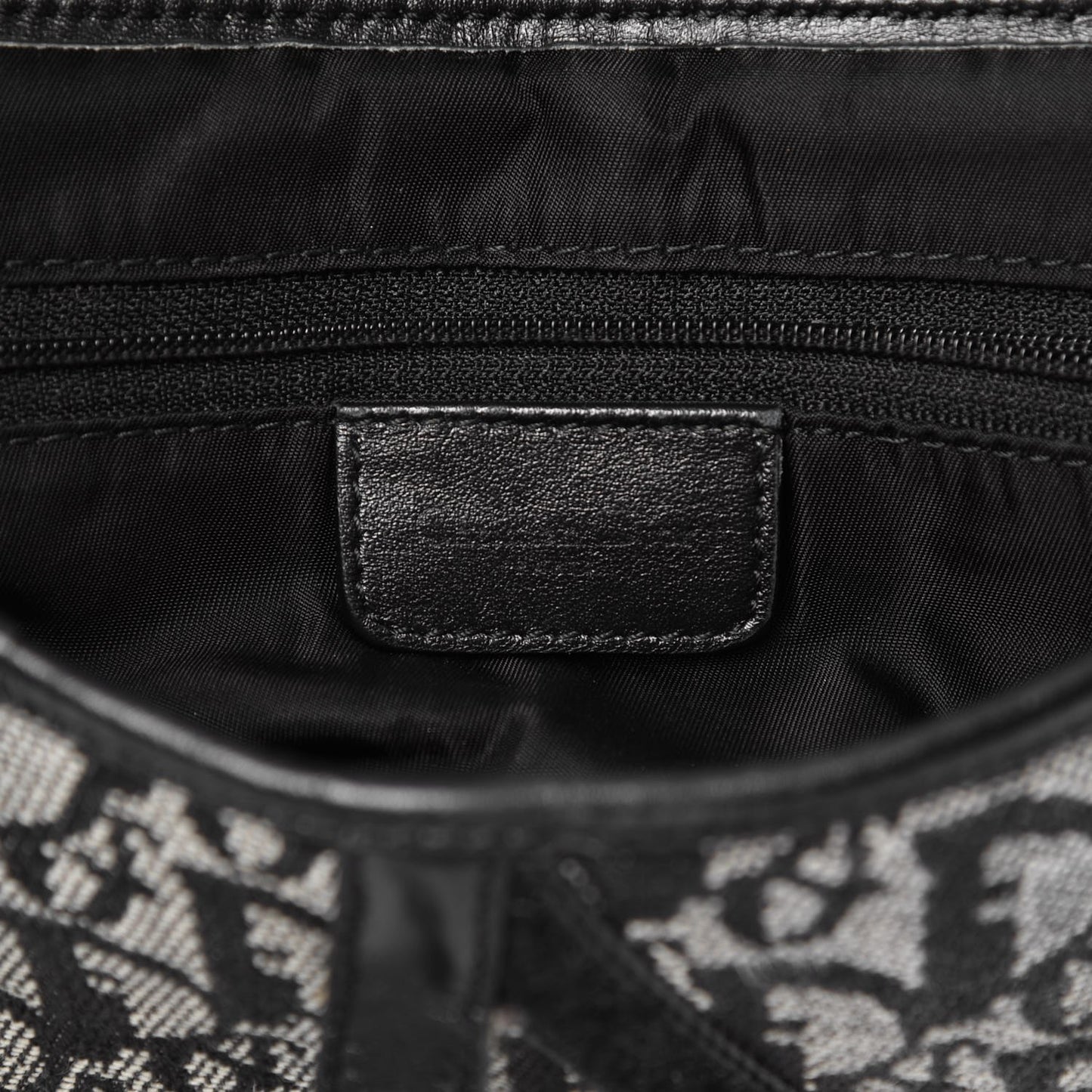 Monogram Double Saddle Bag Black