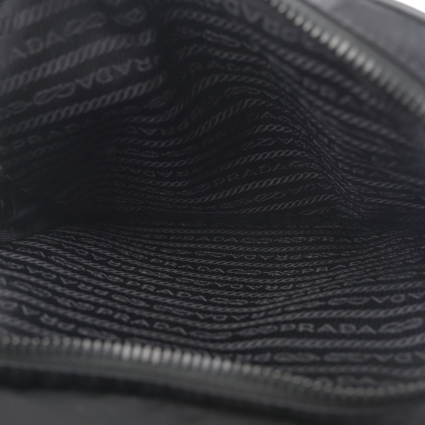 Tessuto Nylon Saffiano Sling Bag Black