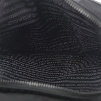 Prada Tessuto Nylon Saffiano Sling Bag Black 5 of 11