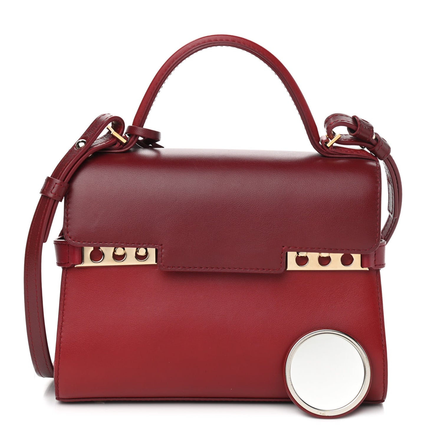 Calfskin Mini Tempete Satchel Red
