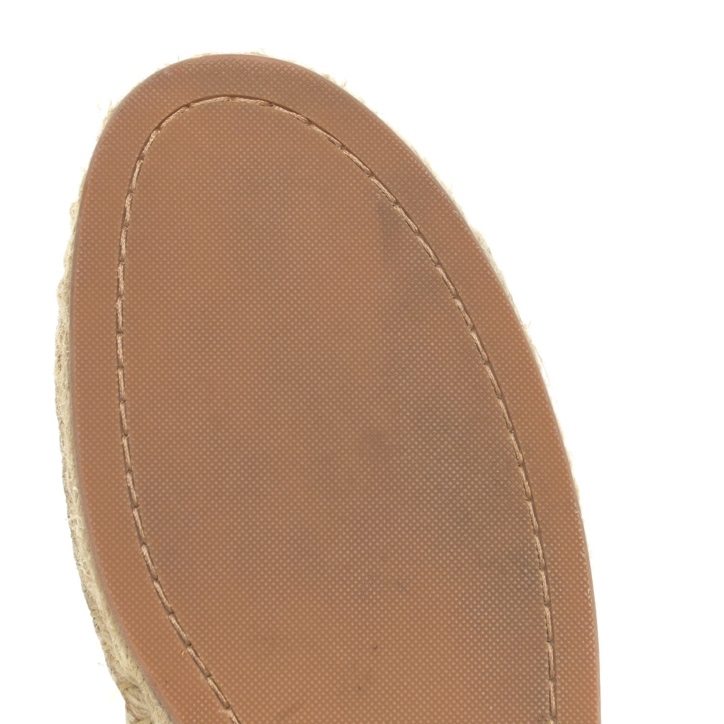 Canvas Seashore Espadrille Flats 39 Ecru