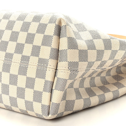 Louis Vuitton Damier Azur Graceful MM Rose Ballerine 8 of 8