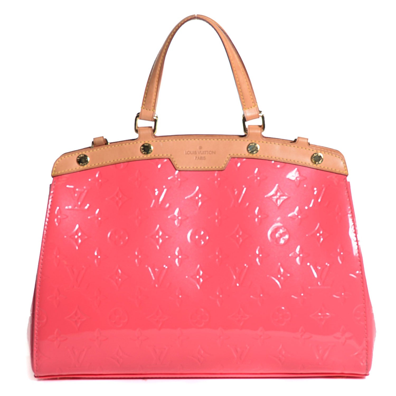 Louis Vuitton Vernis Brea MM Rose Litchi 1 of 7