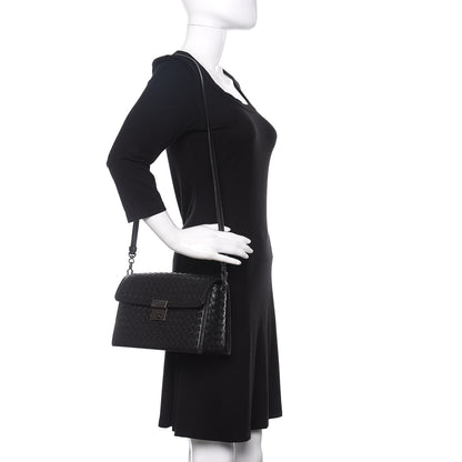 Bottega Veneta Nappa Intrecciato Small Messenger Black 2 of 10