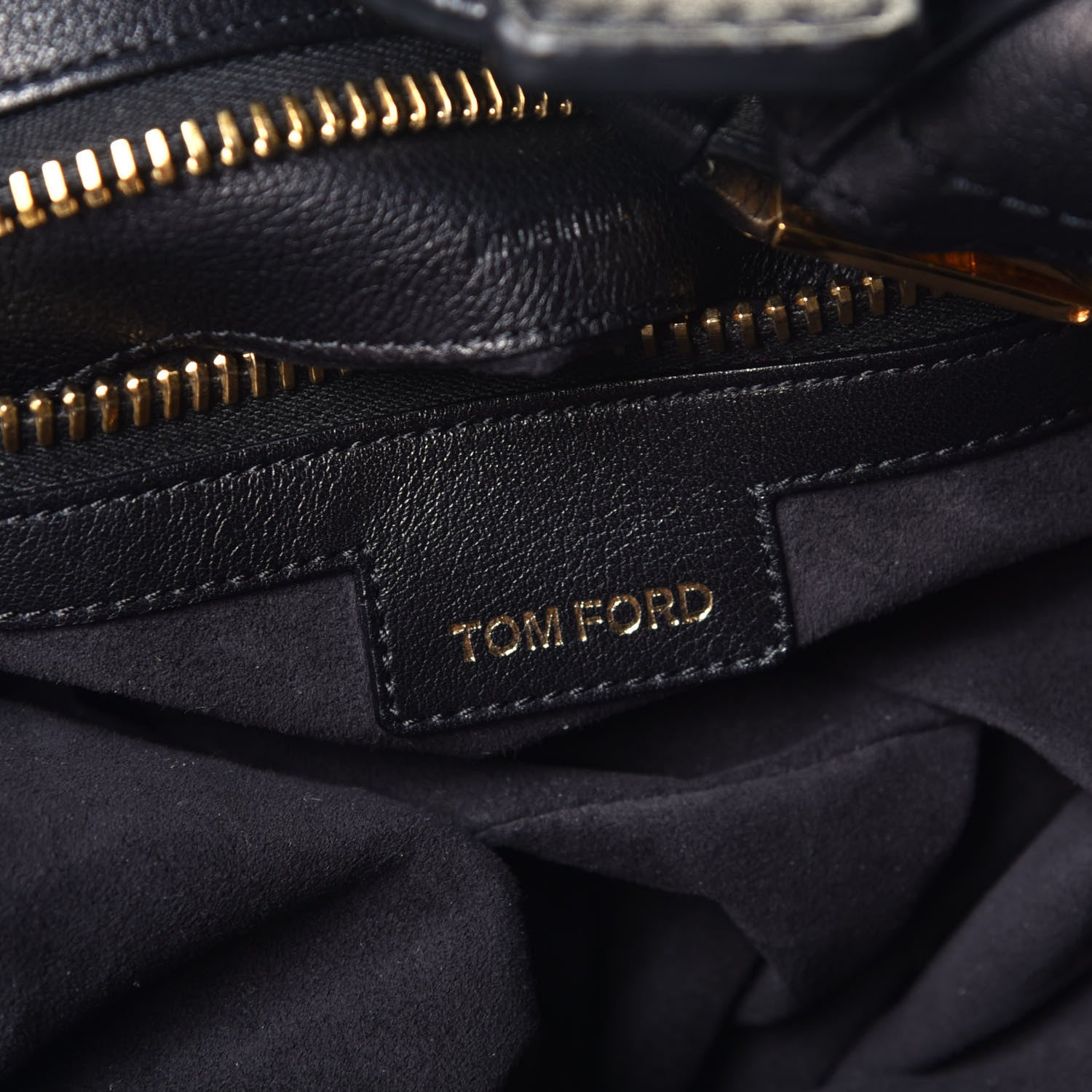 Tom Ford Calfskin Hobo Black 6 of 8