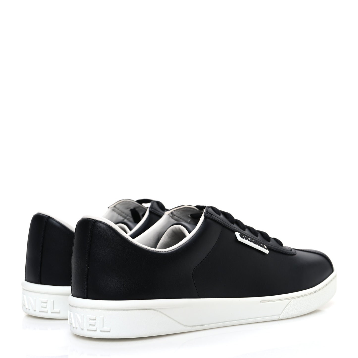 Calfskin CC Womens Sneakers 38 Black
