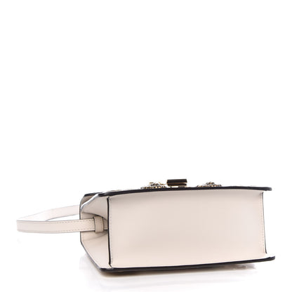 Gucci Calfskin Animal Studs Mini Sylvie Top Handle Bag White 5 of 8