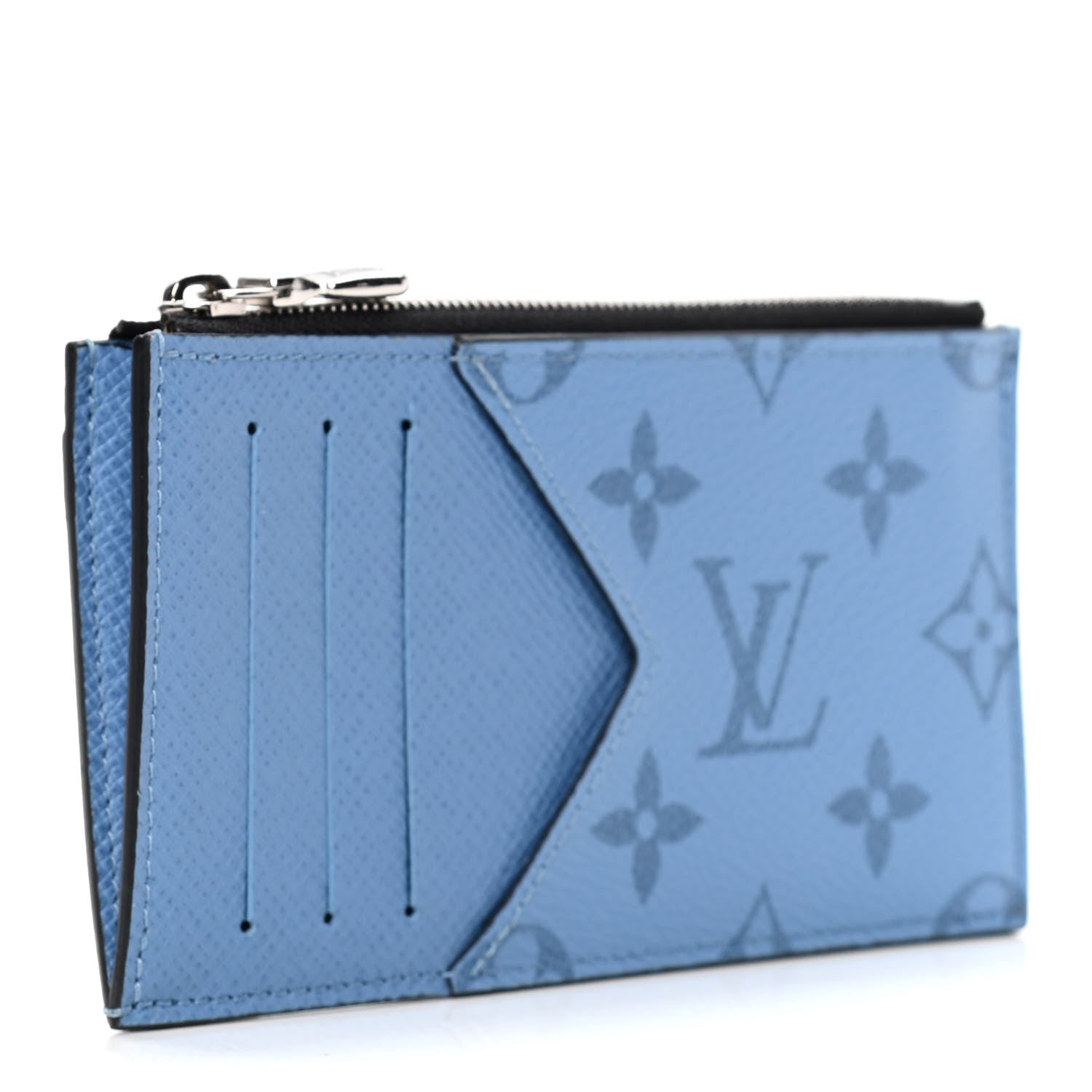 Louis Vuitton Taigarama Coin Card Holder Denim 2 of 4