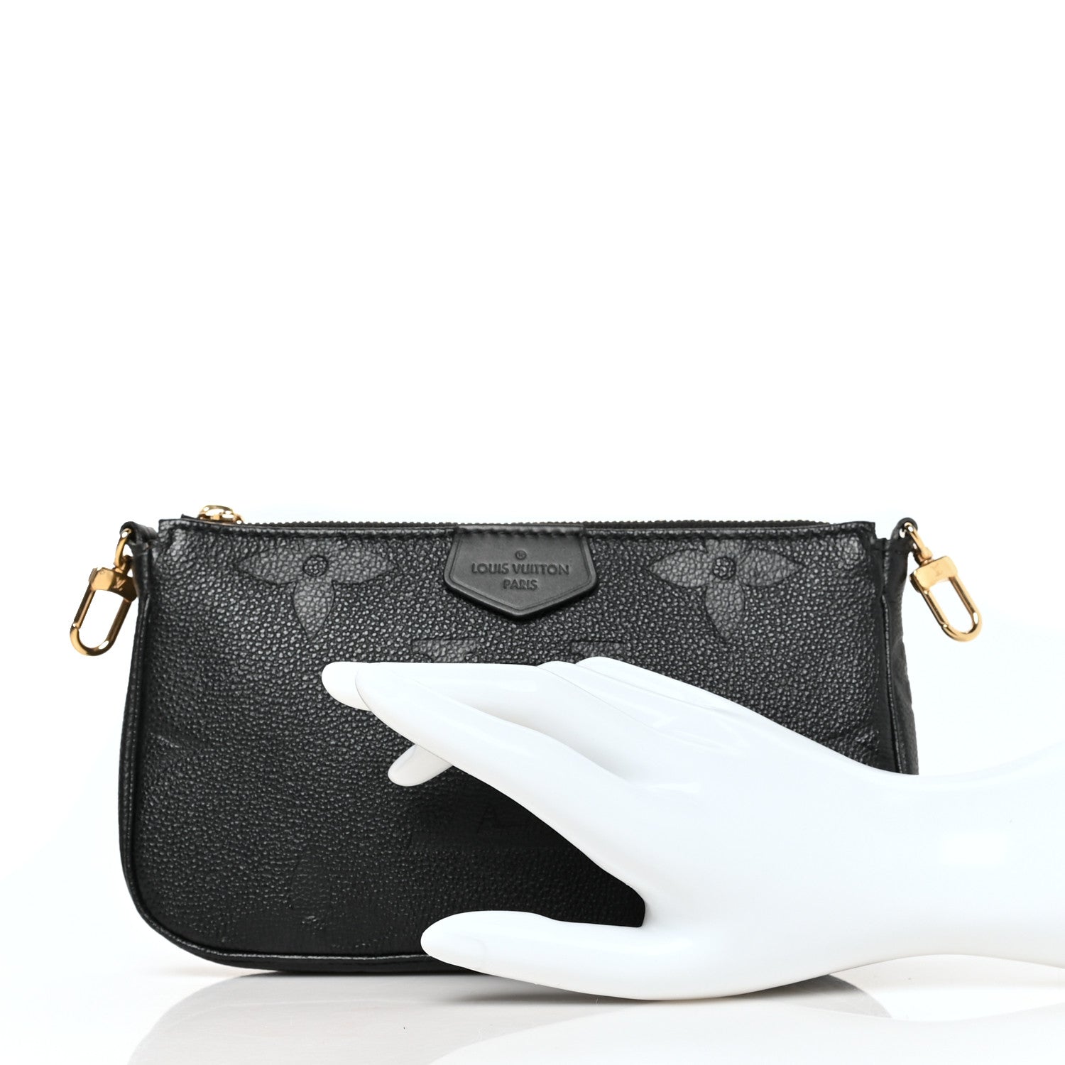 Louis Vuitton Empreinte Monogram Giant Multi Pochette Accessories Mini Pochette Black 3 of 9