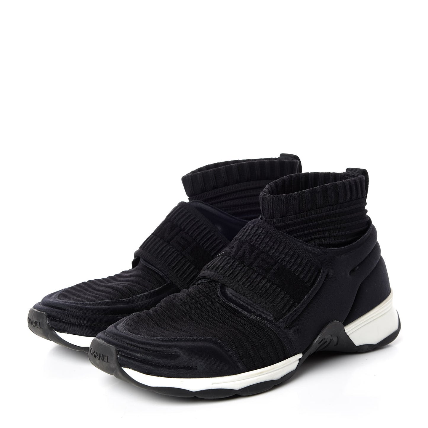 Stretch Fabric CC Sneakers 36 Black