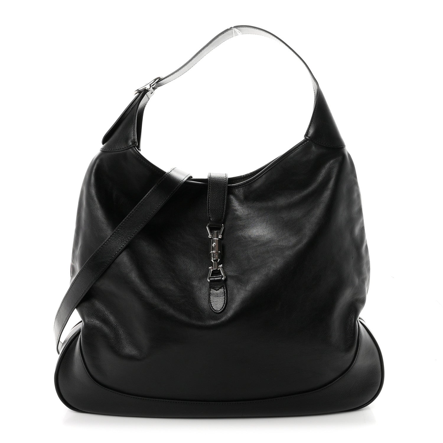 Gucci Calfskin Large Jackie 1961 Shoulder Bag Black 1 of 10