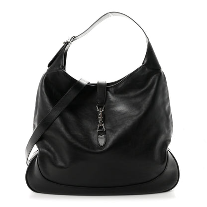 Gucci Calfskin Large Jackie 1961 Shoulder Bag Black 1 of 10
