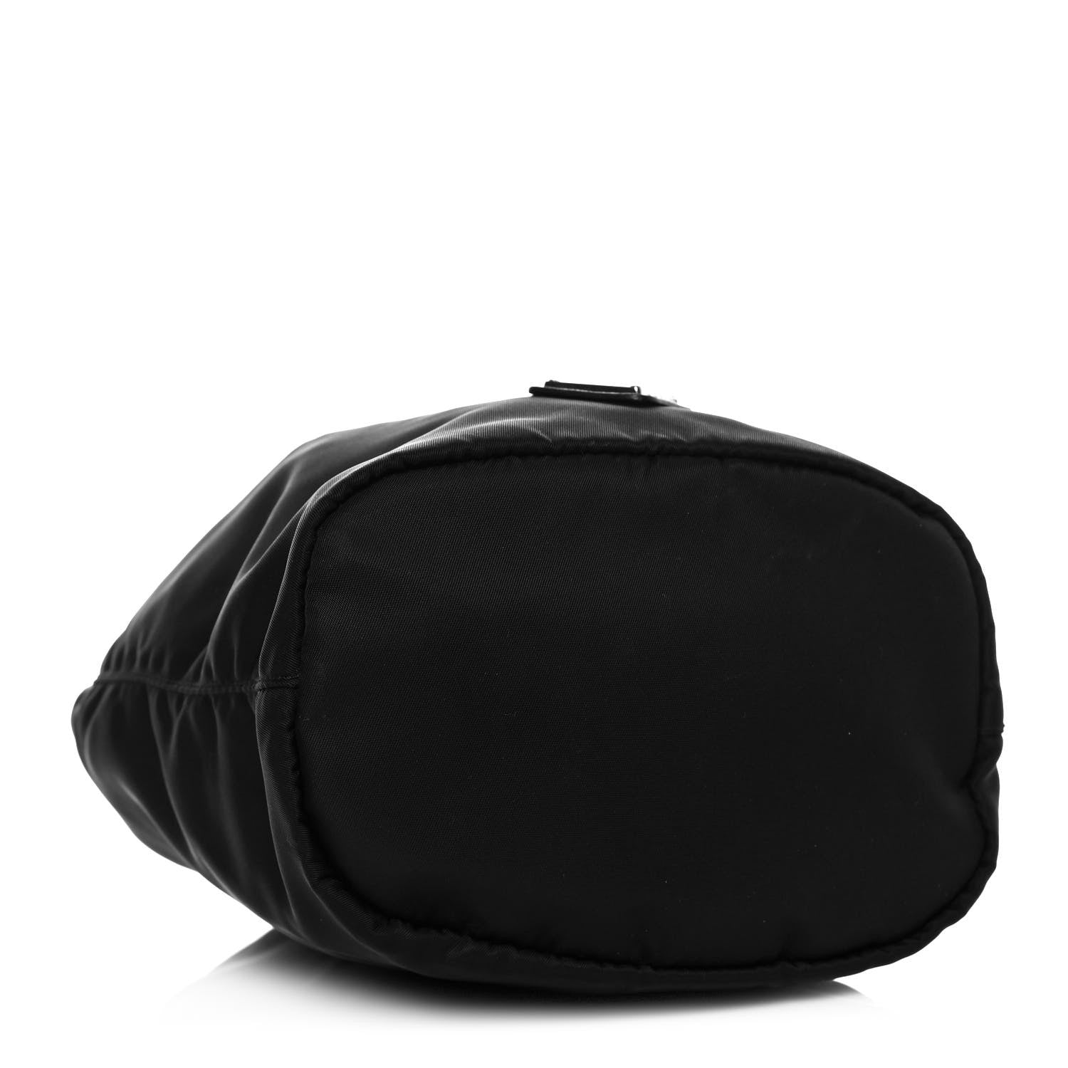 Prada Saffiano Tessuto Nylon Vela Bucket Wristlet Black 4 of 9