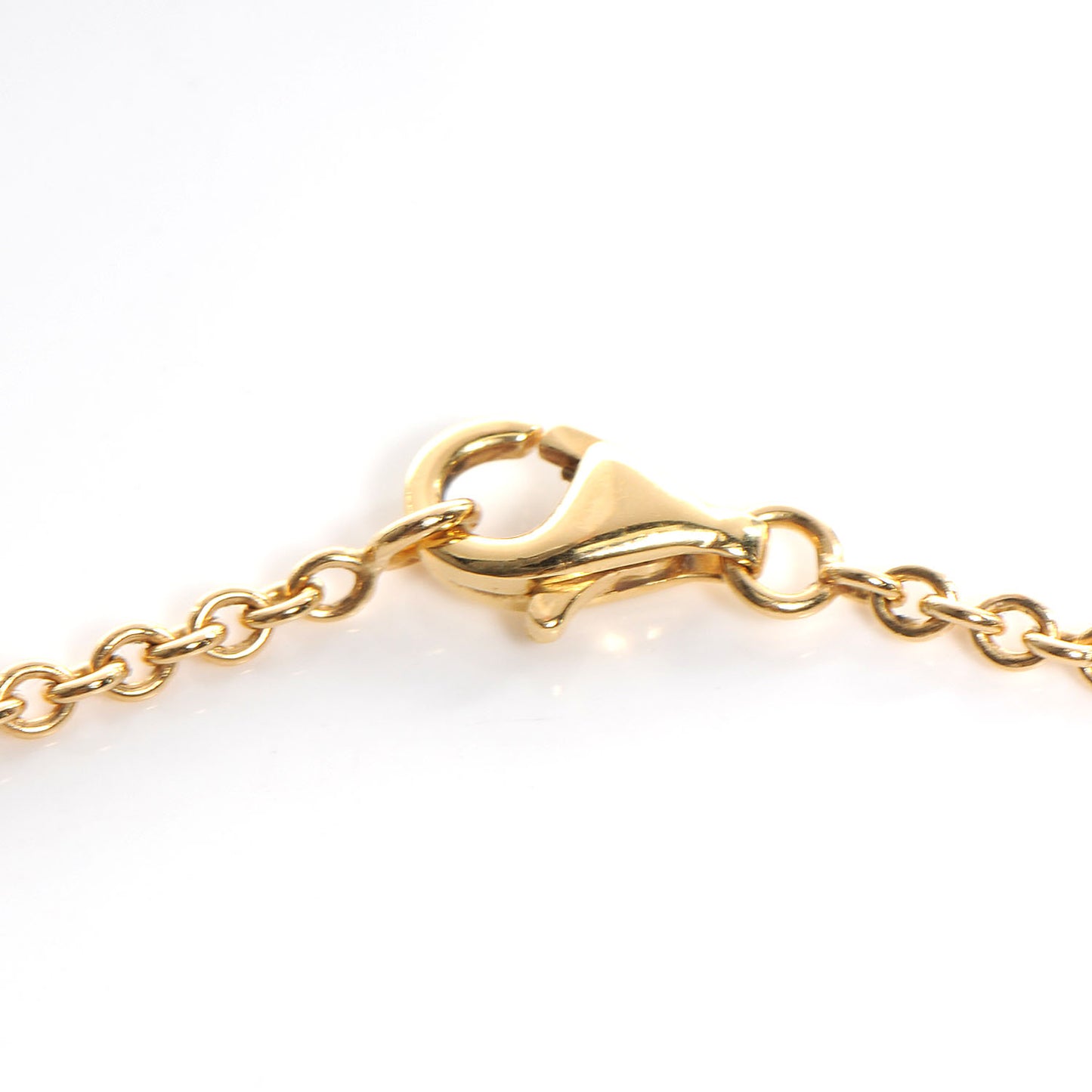 18K Yellow Gold Mother of Pearl Pure Alhambra Necklace