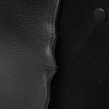 Celine Drummed Calfskin Suede Small Trapeze Black 11 of 14