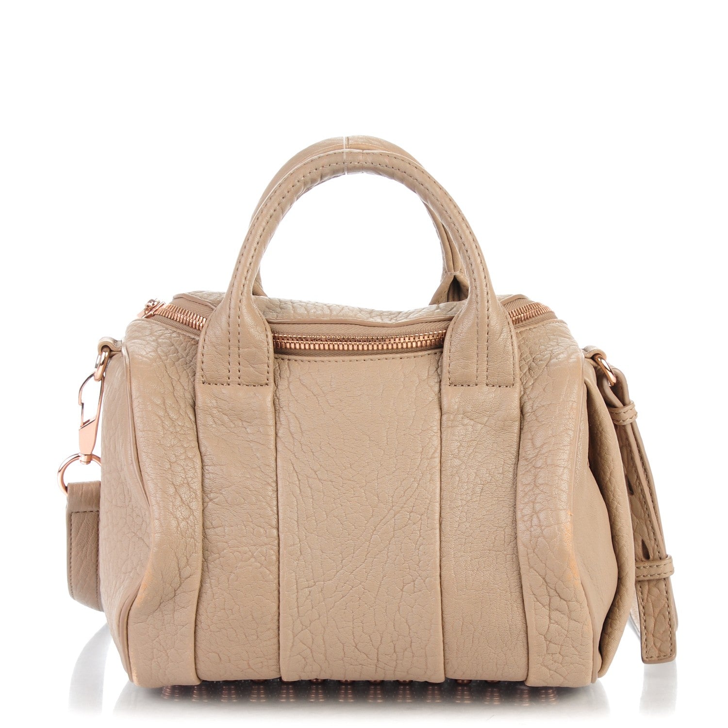 Alexander Wang Pebbled Lambskin Rockie Latte Rose Gold Hardware 1 of 11