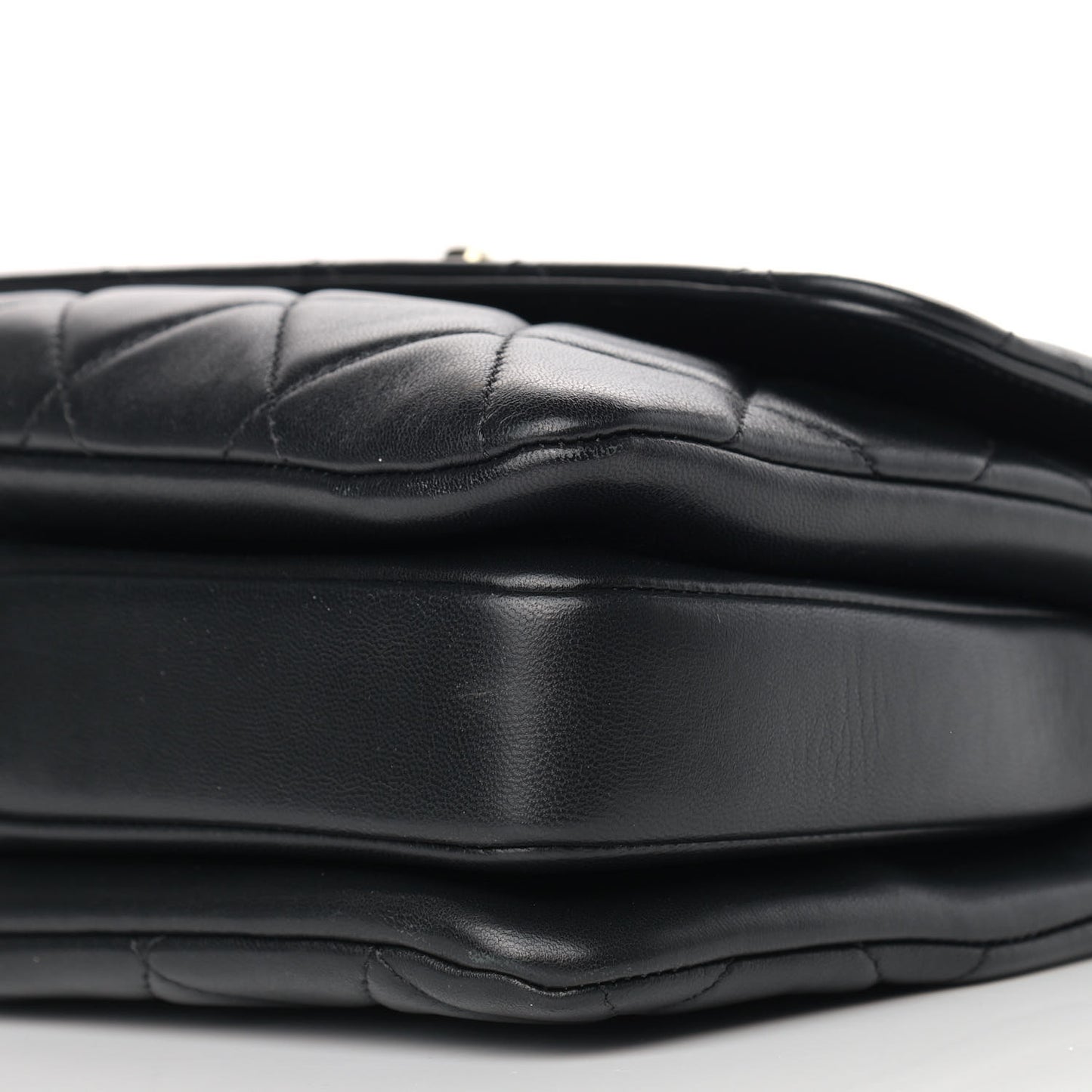 Lambskin Quilted Small Trendy CC Dual Handle Flap Bag Black