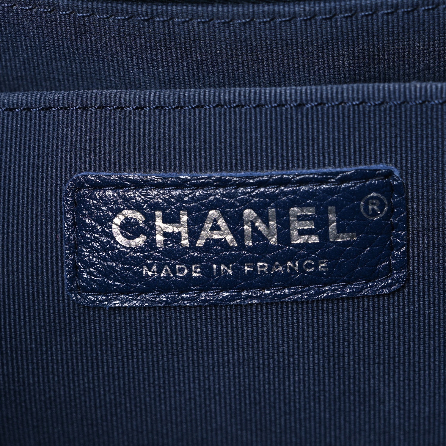 Chanel Metallized Calfskin Quilted XXL Travel Flap Bag Navy 6 of 10