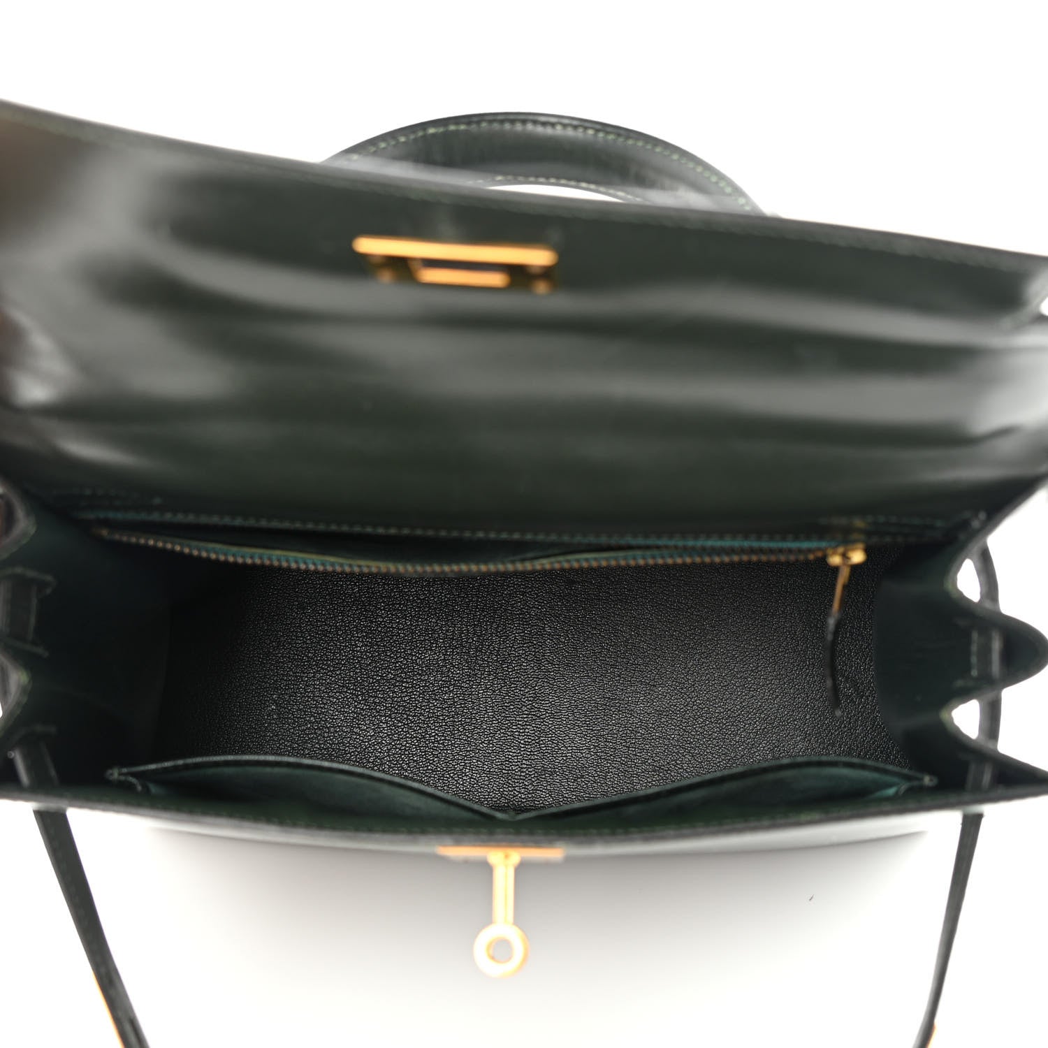 Hermes Box Kelly Sellier 28 Vert Fonce 5 of 25