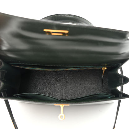 Hermes Box Kelly Sellier 28 Vert Fonce 5 of 25
