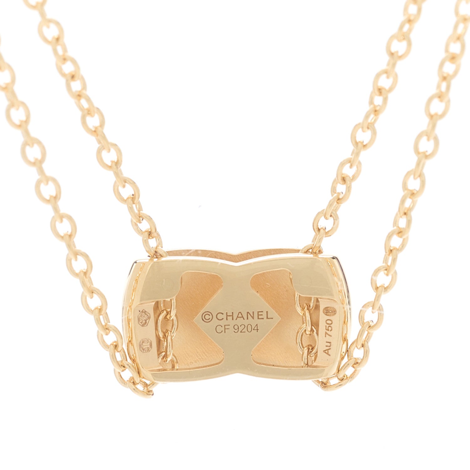 Chanel 18K Yellow Gold Coco Crush Pendant Necklace 3 of 5