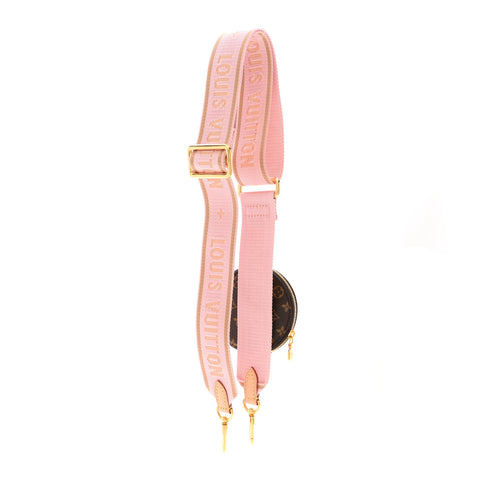 Monogram Multi Pochette Accessories Bandouliere Shoulder Strap Rose Clair