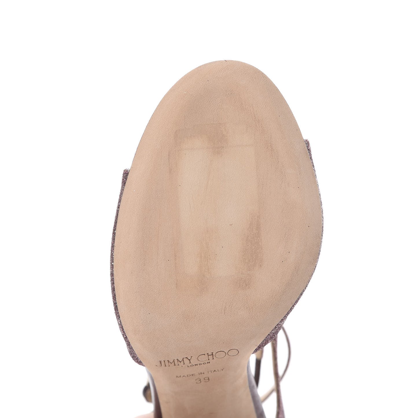 Glitter Lang Sandals 39 Wine