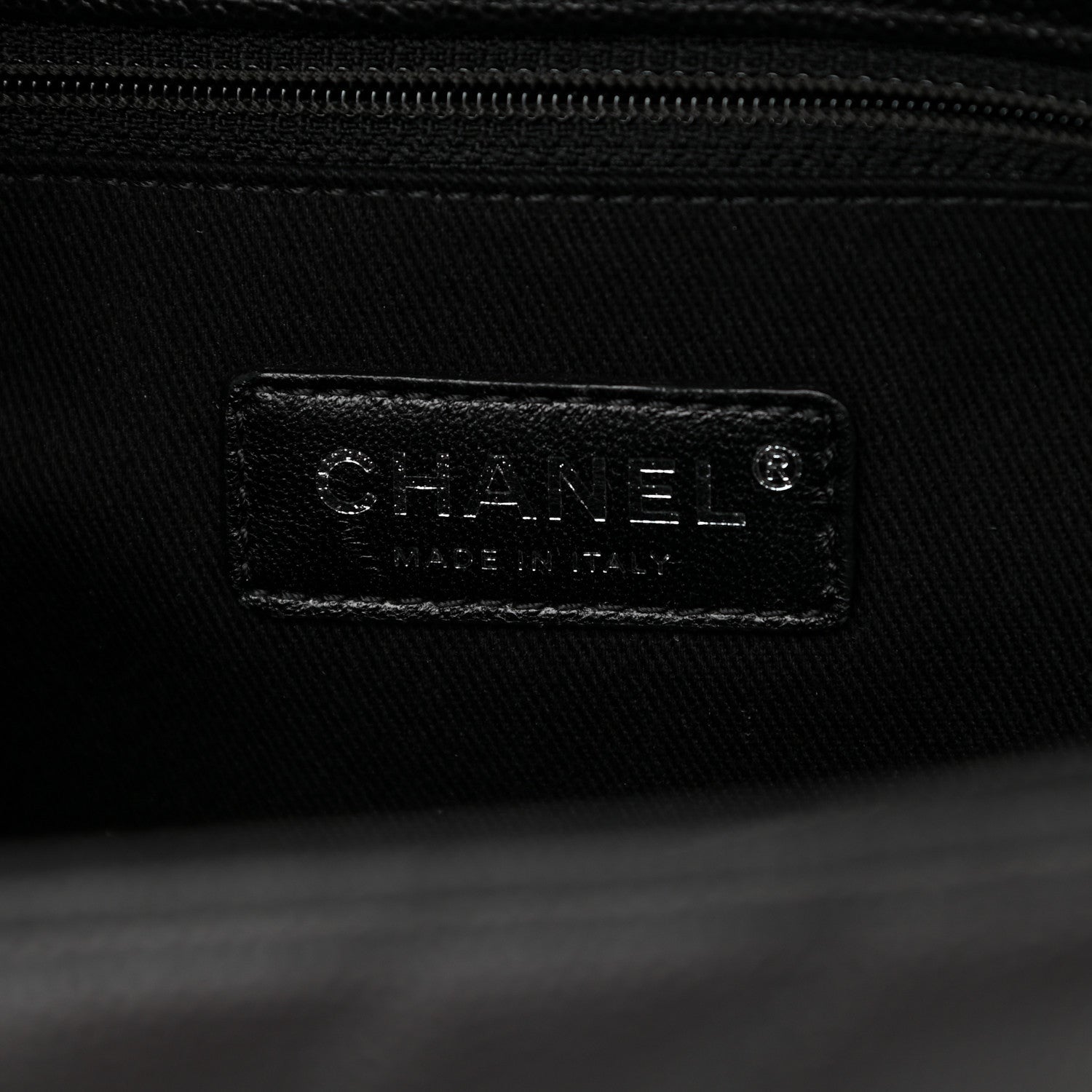 Chanel Caviar Chevron Quilted Medium Coco Handle Flap So Black 6 of 10