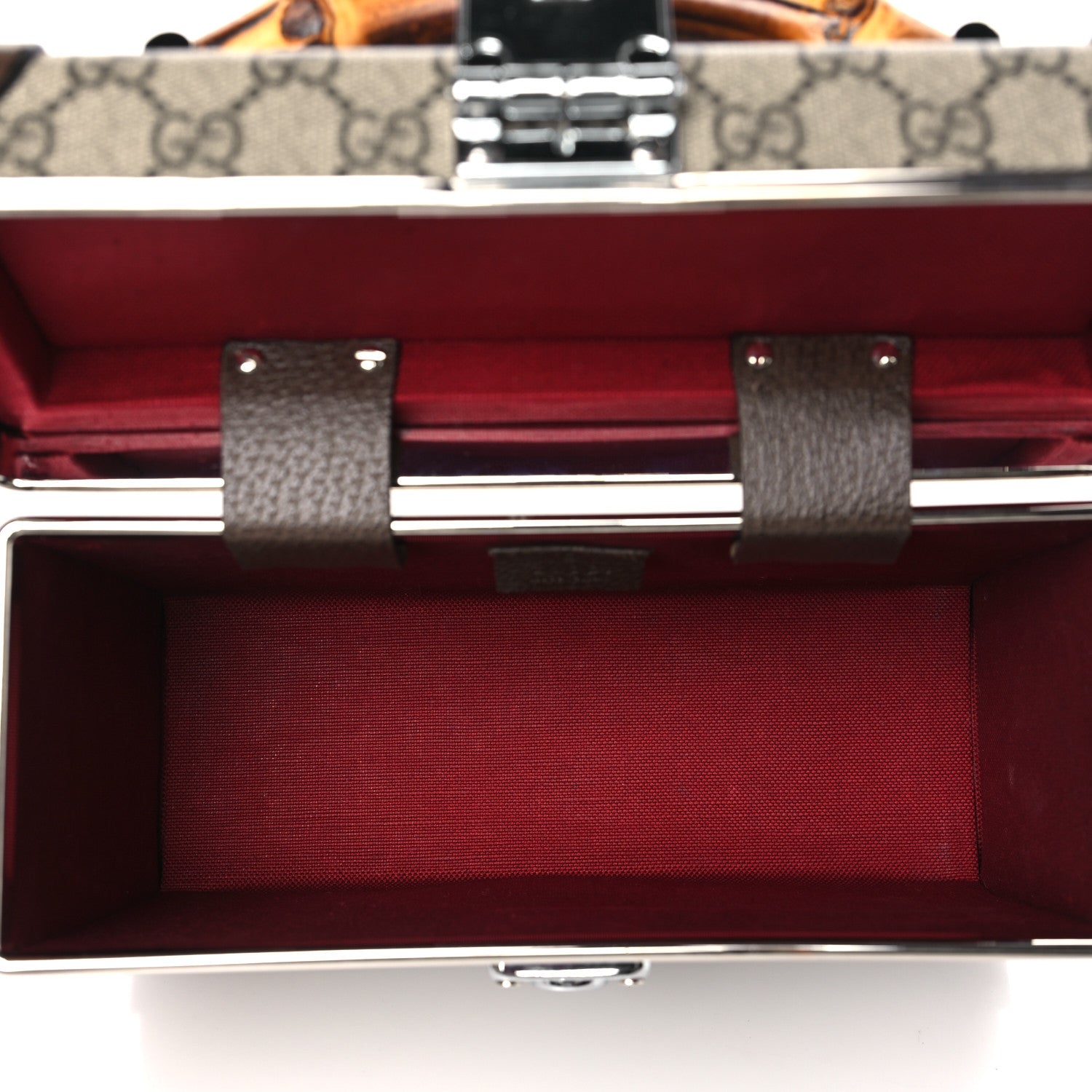 Gucci GG Supreme Monogram Globe-Trotter Beauty Case Brown 5 of 10