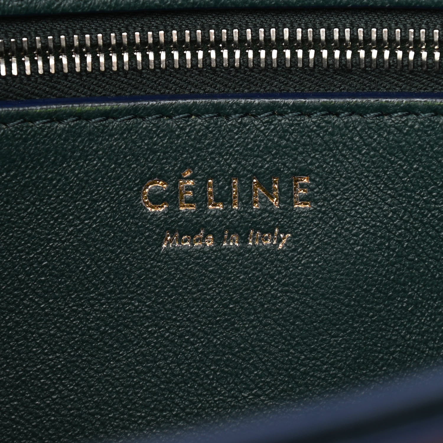Celine Suede Calfskin Pony Hair Medium Tri-Color Diamond Shoulder Bag Green 6 of 10