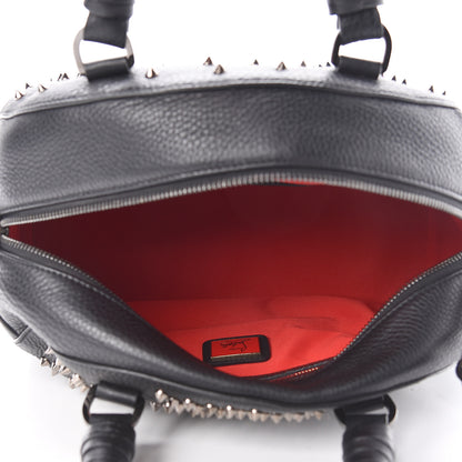 Christian Louboutin Grained Calfskin Studded Satchel Black 5 of 17