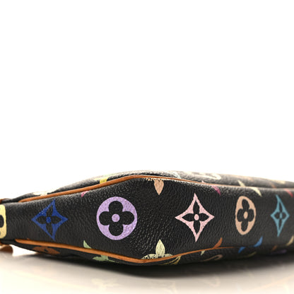 Louis Vuitton Monogram Multicolor Pochette Accessories Black 7 of 9