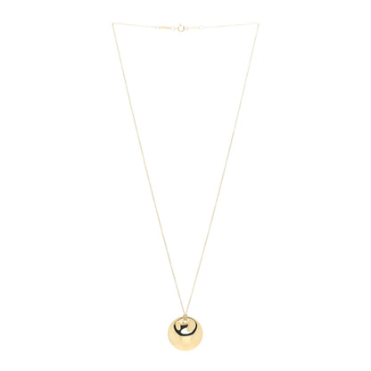 Tiffany 18K Yellow Gold Elsa Peretti Round Disc Pendant Necklace 3 of 5