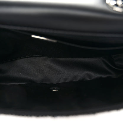 Chanel Sequin Medium Single Flap Silver Black 5 of 10