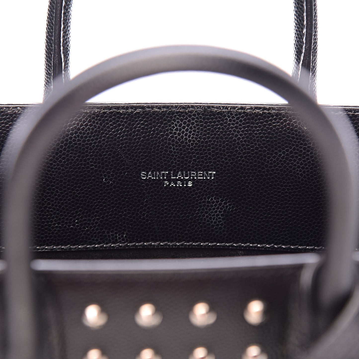 Calfskin Studded Nano Sac De Jour Black
