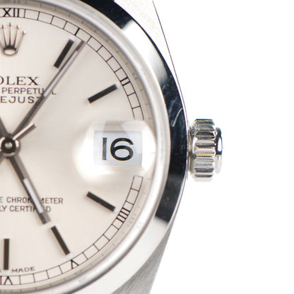 Rolex Stainless Steel 31mm Oyster Perpetual Datejust Watch White 78240 6 of 9