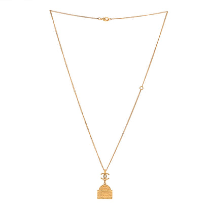 Chanel Metal CC Rue Cambon Necklace Gold 3 of 5