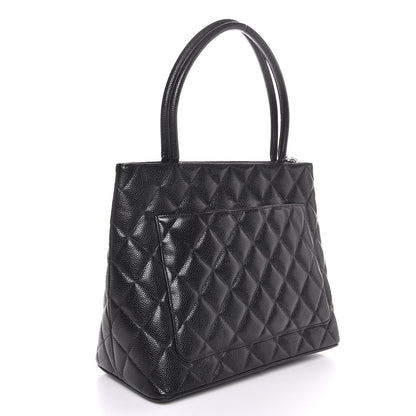Chanel Caviar Quilted Medallion Tote Black 3 of 8