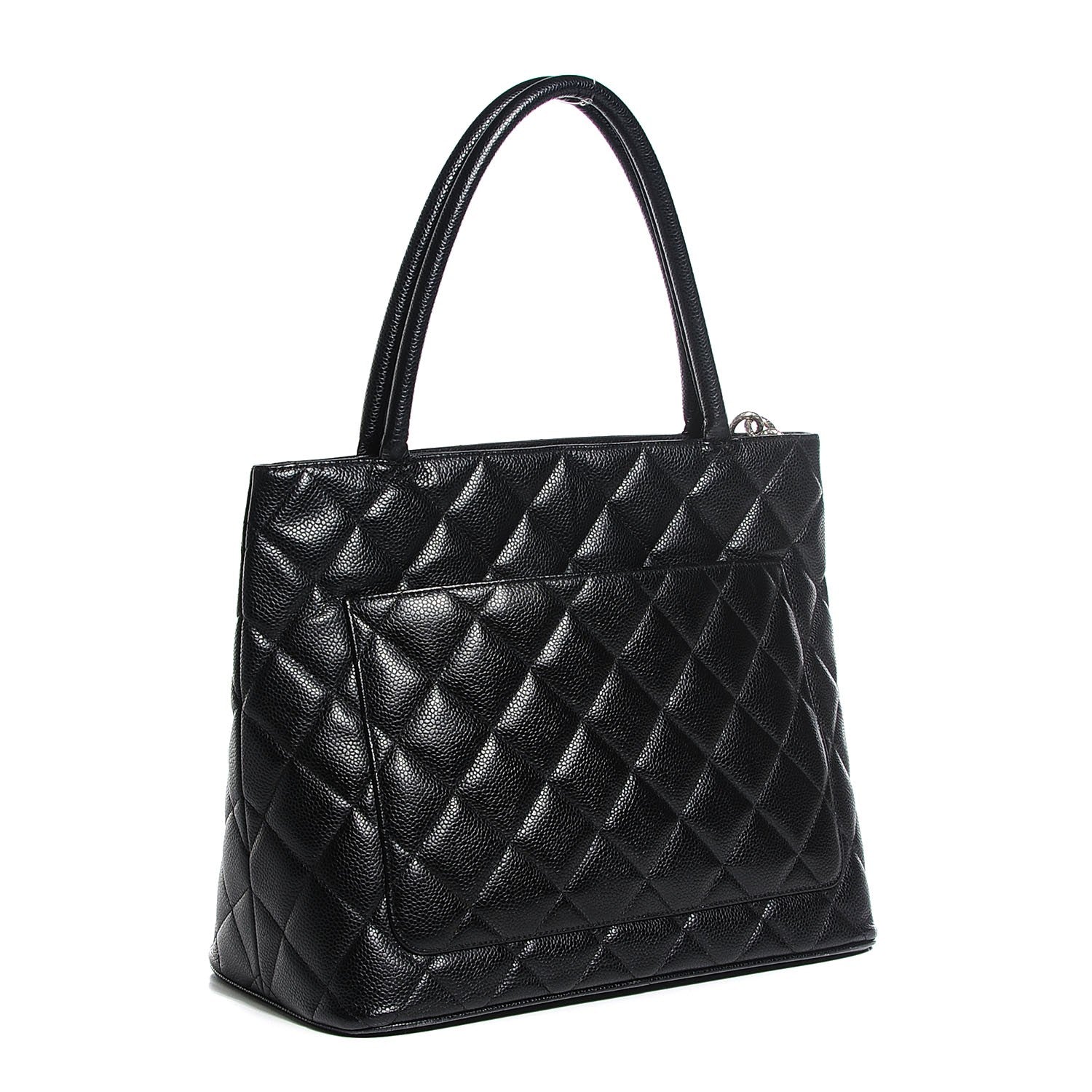 Chanel Caviar Quilted Medallion Tote Black 3 of 7