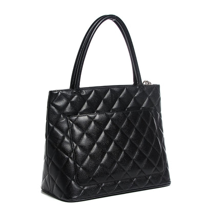 Chanel Caviar Quilted Medallion Tote Black 3 of 7